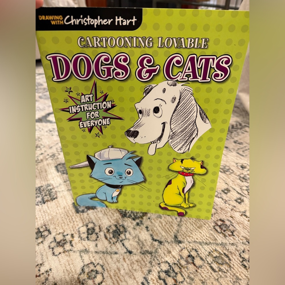 3/$10 - Cartooning Lovable Dogs & Cats Art Instruction Book by Christopher Hart